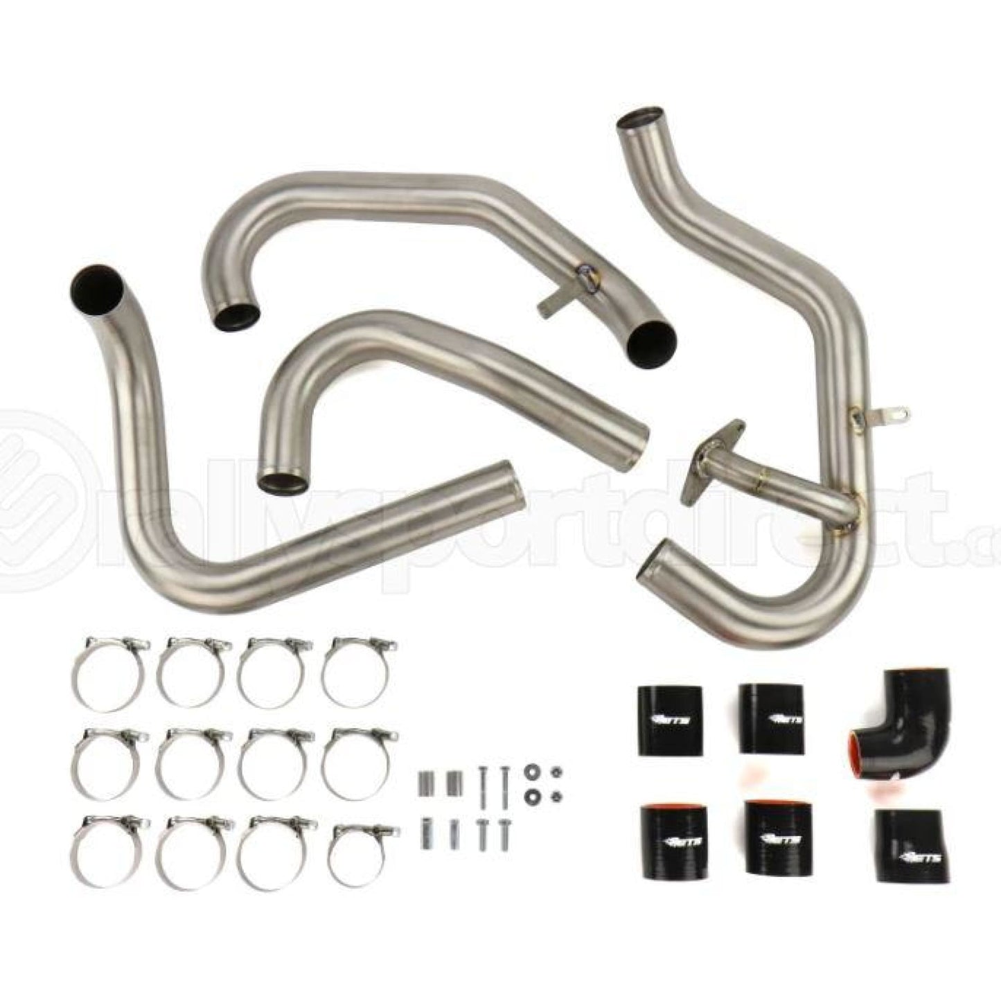 ETS 04-07 Subaru STI Brushed Titanium Front Mount Intercooler Piping Kit - Subaru STI 04-07