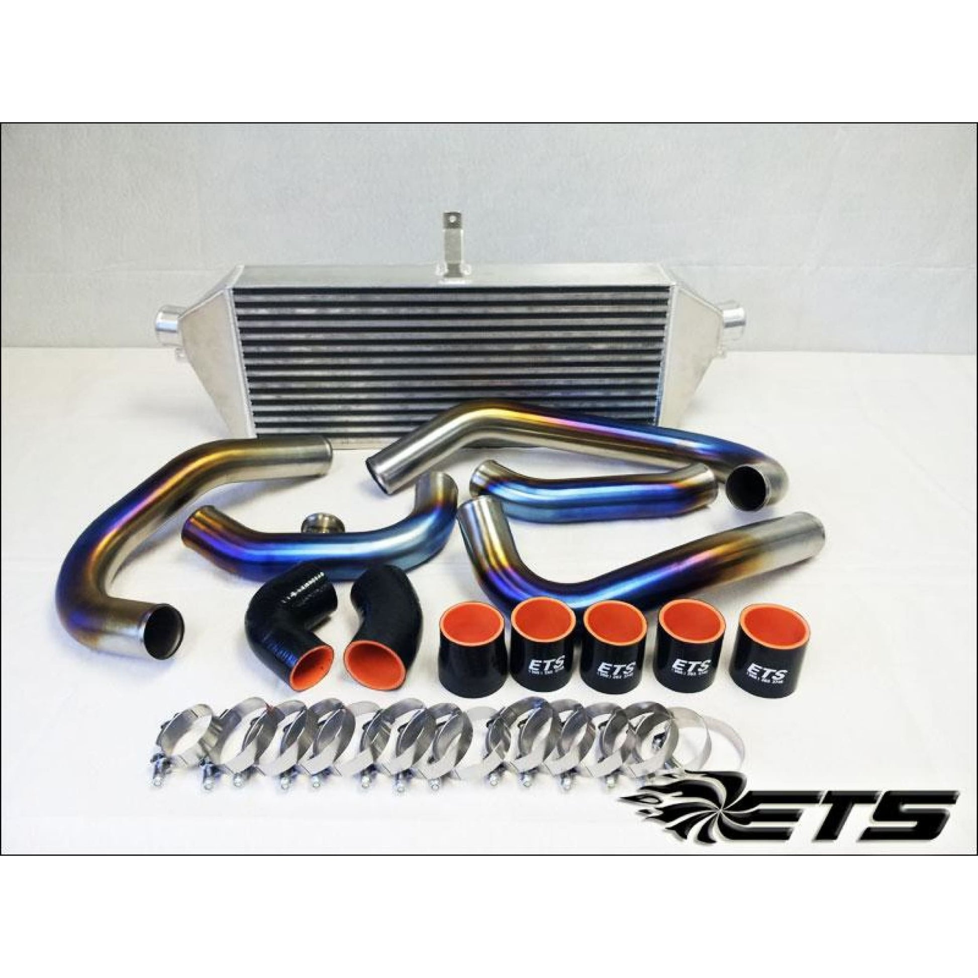 ETS 04-07 Subaru STI Burned Titanium Front Mount Intercooler Piping Kit - Subaru STI 04-07