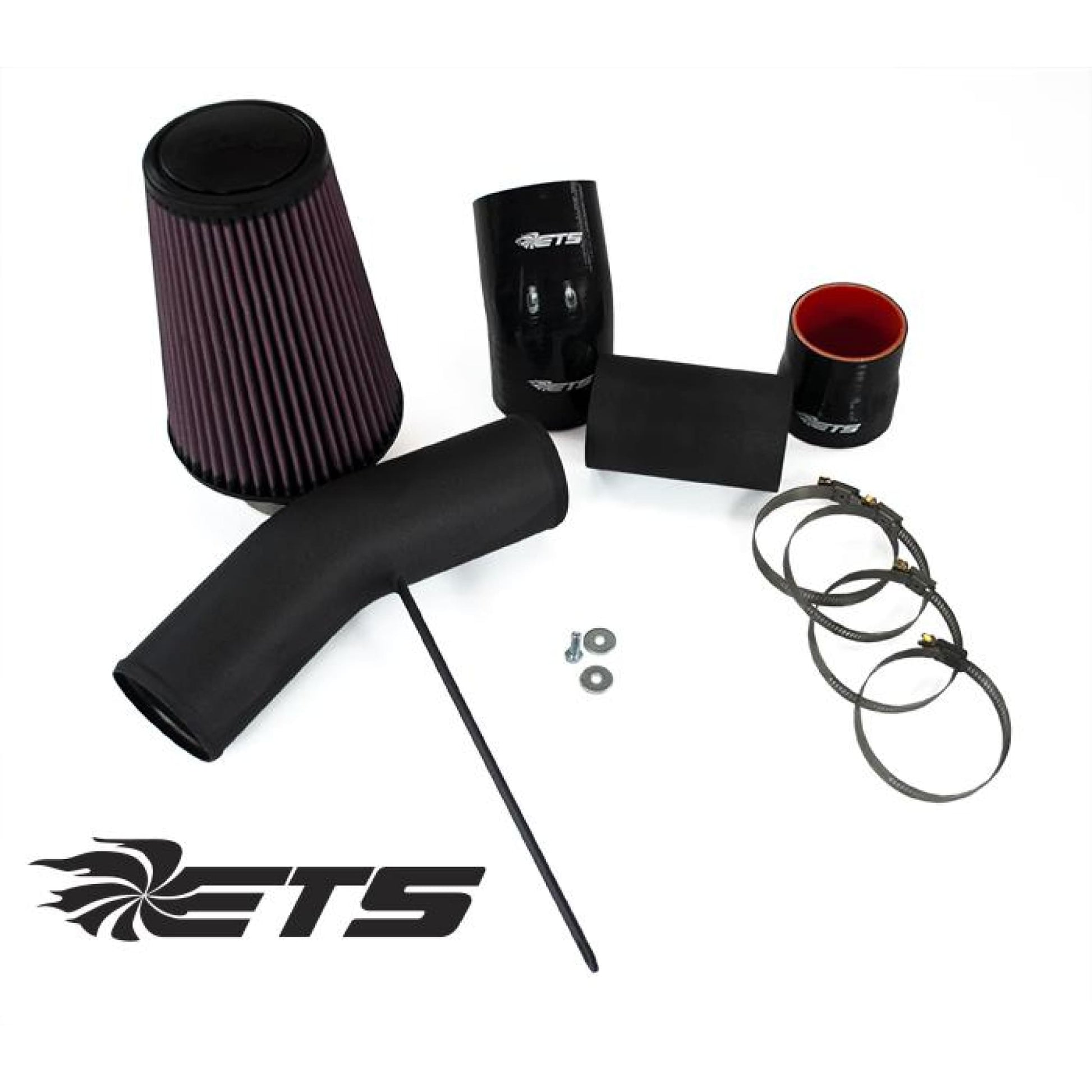 ETS 08-14 Subaru STI Intake - Wrinkle Black - Subaru STI 08-14