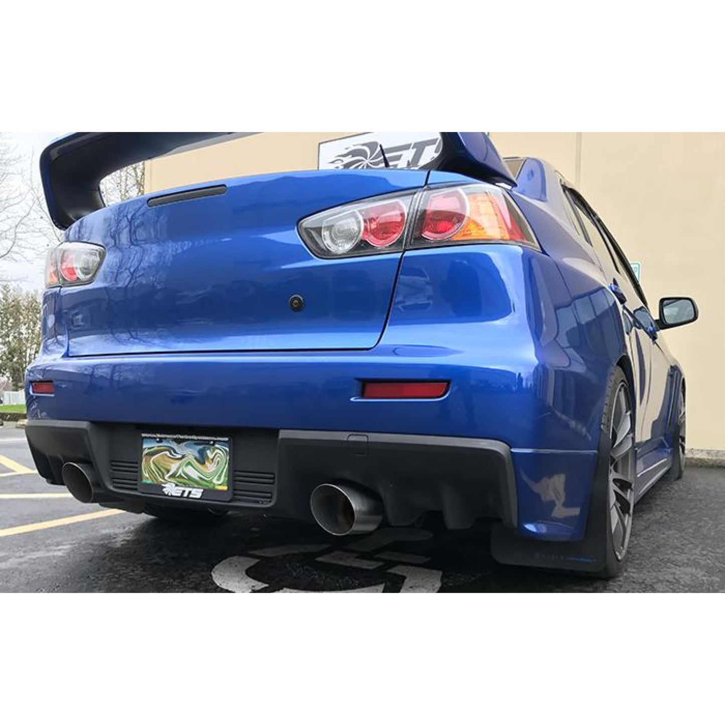 ETS 08-16 Mitsubishi Evo X V3 Dual Muffler Exhaust System - Mitsubishi Evolution X