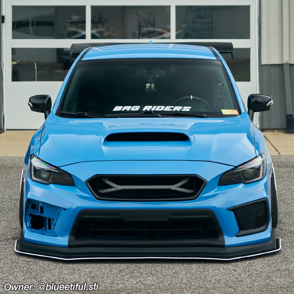 wrx sti front lip splitter