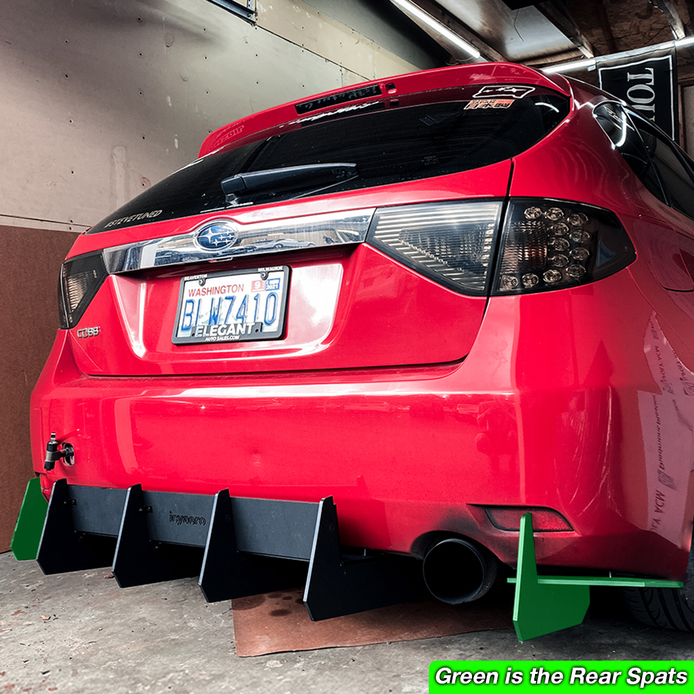 09 wrx hatch rear diffuser