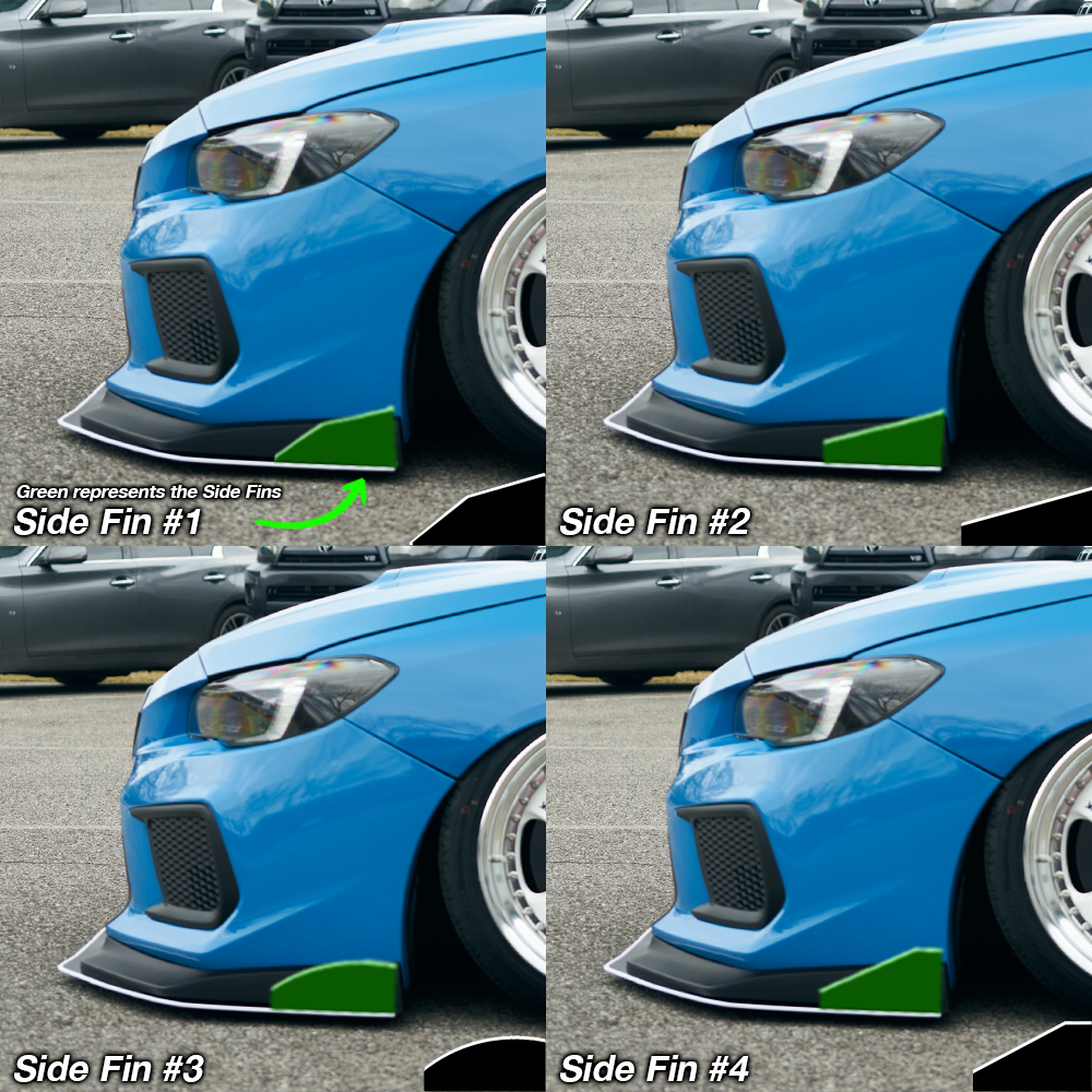 subaru wrx sti front splitters