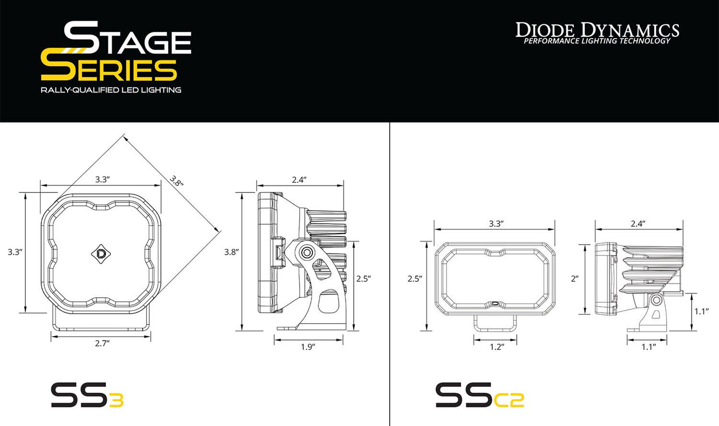 Diode Dynamics Ditch Light kit 2018-2022 Crosstrek