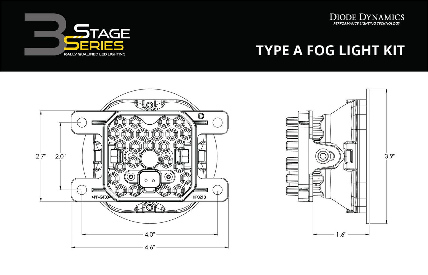 Diode Dynamics SS3 Fog Lights 2016-2022 Crosstrek