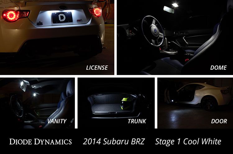 2013-2016 BRZ Interior Bulb Kit