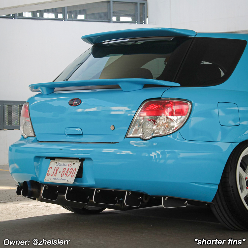 subaru wrx wagon rear diffuser